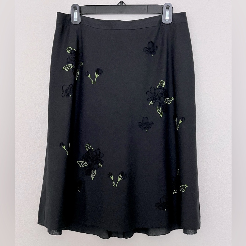 Cotton embroidered summer skirt